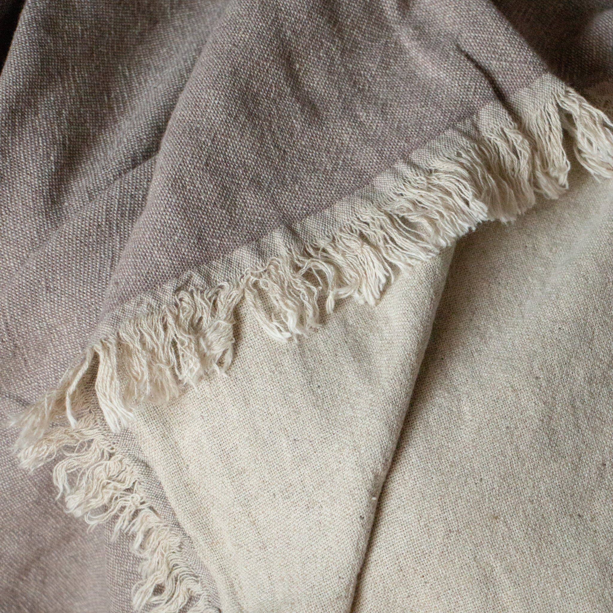 Primitive - Wholesale Decoratiedeken - Barbaresco omkeerbare plaiddeken van linnen W019