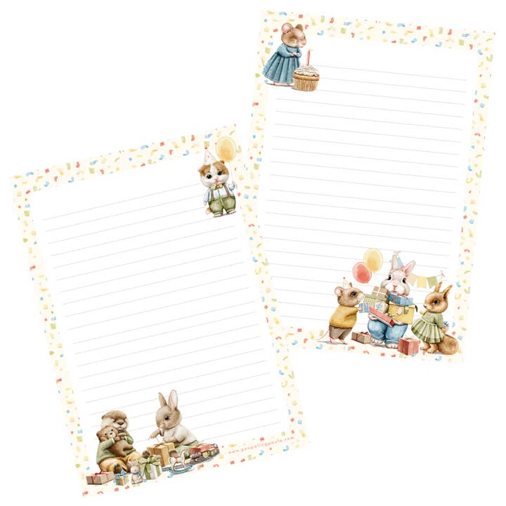 Birthday Animals - Letter Pad for wholesale by Penpaling Paula