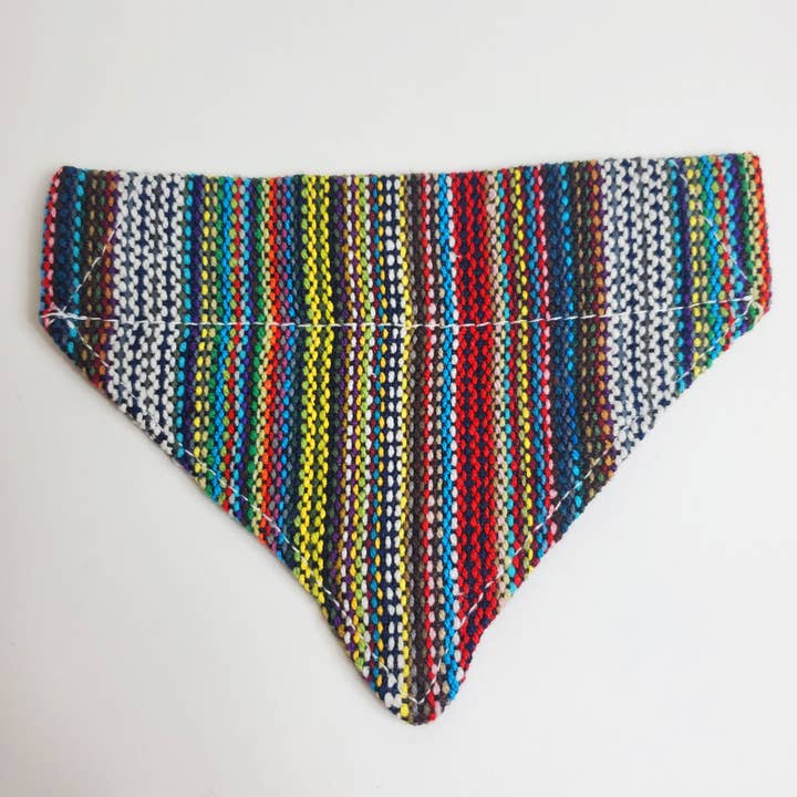 Walking Palm – wholesale Pet bandana – Dog – Dog Bandana Small - Bohemian Multicolor Woven1