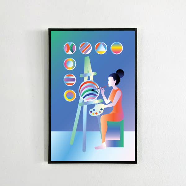 Eight of Pentacles Print for wholesale by Mystic Mondays