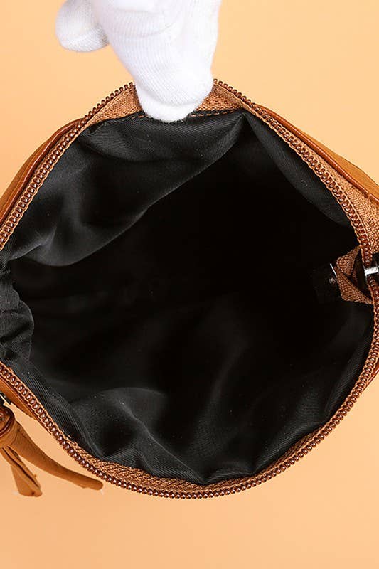 ACCITY - Wholesale Shoulder Bag - Women's - SOFT LEATHER VERTICAL ZIPPER SHOULDER BAG_CUAB003311