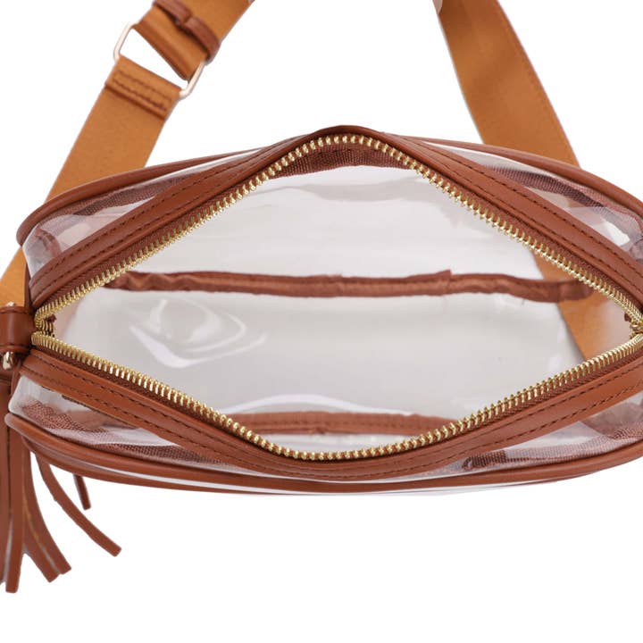 Isabelle Handbags - Wholesale Crossbody Bag - Women's - CR20413 Clear Crossbody Camera Bag