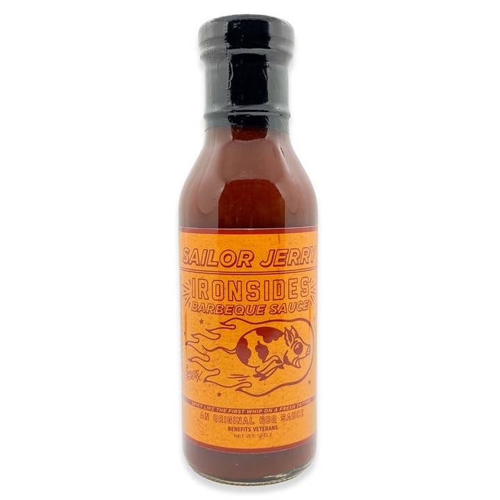 Grill Your Ass Off - Spices, Rubs, Seasonings, Sauces, Jerky – wholesale BBQ sauce – Sailor Jerry® Ironsides BBQ Sauce - Veteran, Grilling, Rum
