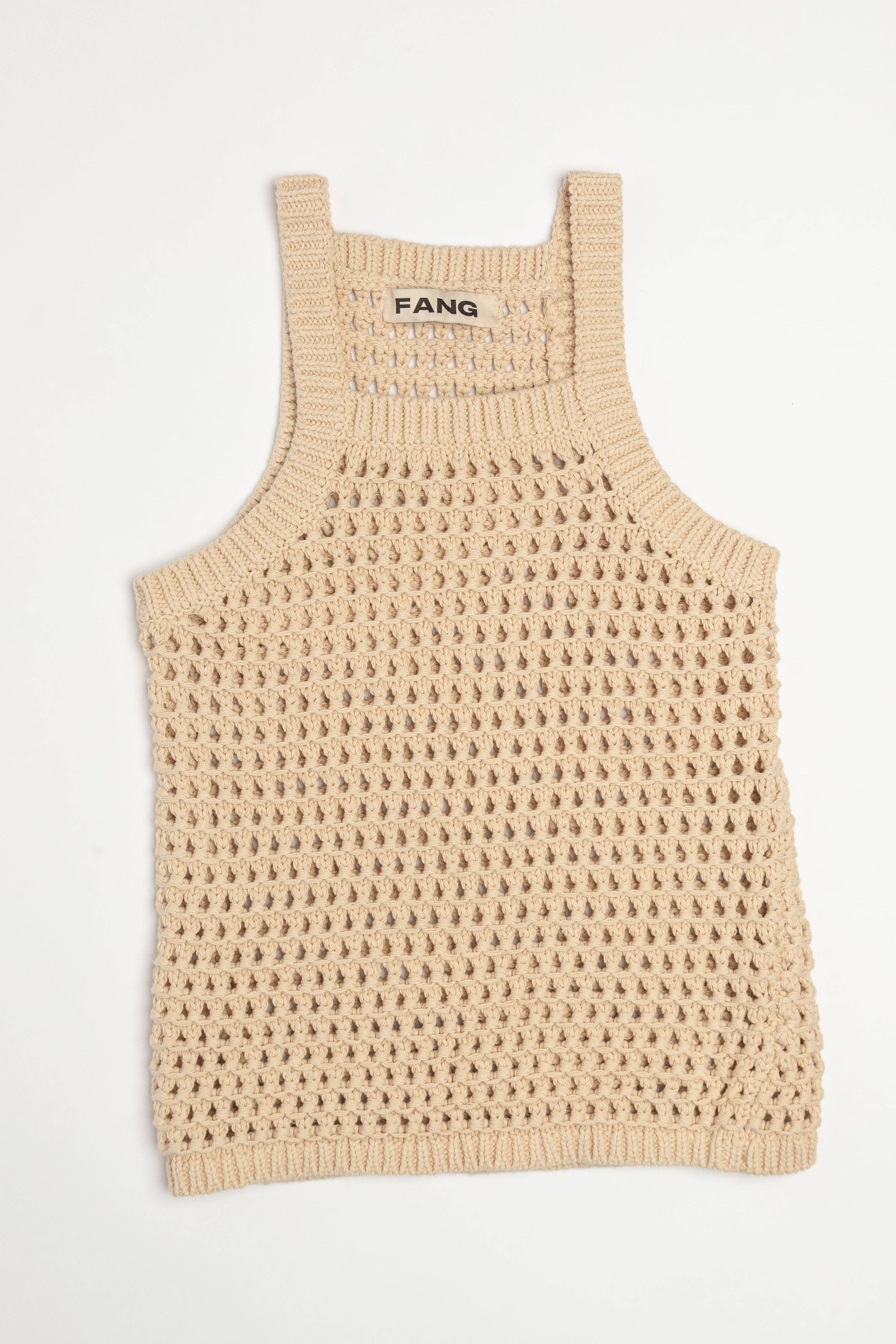 Beige Pointelle Loop Top for wholesale on Faire4