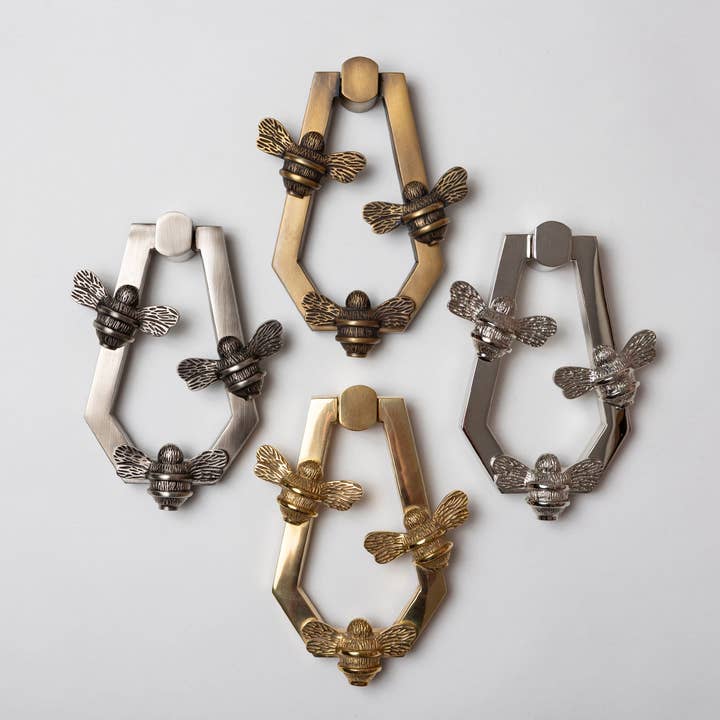 Solid Brass HIVE Bee Door Knockers - Premium Size for wholesale by Brass bee