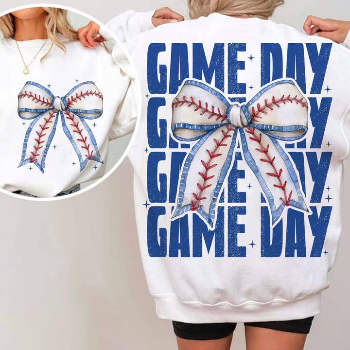 Game Day-Baseball Bow (TRF-3340) for wholesale by Start2Finish