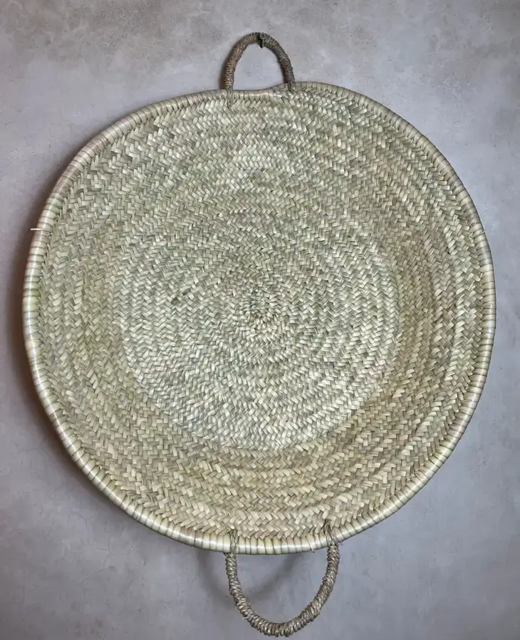 Melecraft – wholesale Decorative tray – Palm Leaf Trays - Moroccan Handmade Wicker Basket19