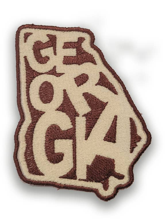 Georgia State Iron-on Patch for wholesale by Soil Comforts