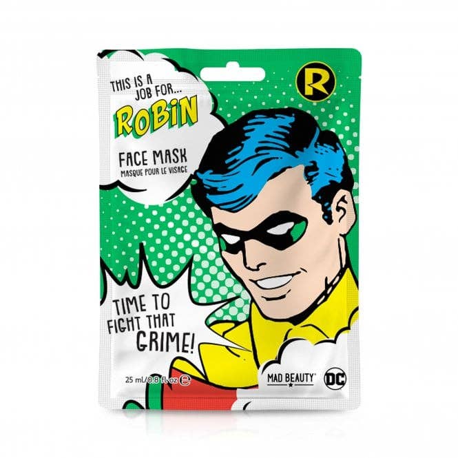 Mad Beauty – wholesale Skincare face mask – Mad Beauty Warner DC Superhero Robin Face Masks