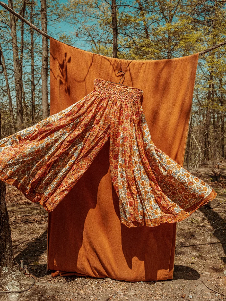 Gardenbelle Shop - Vente Pantalon – femme - Pantalon à jambes larges hippie bohème patchwork, pantalon fluide4