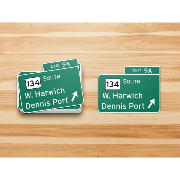 Cape Cod Stickers - Wholesale Sticker - Old Exit 9B Route 6 Cape Cod Waterproof Vinyl Bumper Sticker