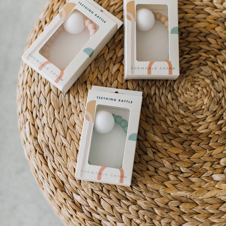 Chewable Charm - Wholesale Teether (Not Clip-On) - Baby - Teether Toy Rattle - Succulent1