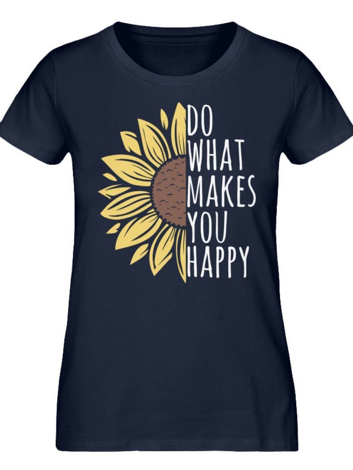 GARTENFAN - Wholesale Screen Printed T-Shirt - Women's - What makes you happy - women's premium organic shirt3