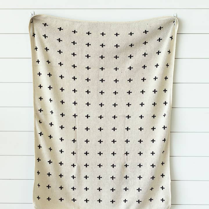 Modern Burlap - Wholesale Throw Blanket - Made in the USA | Mini Swiss Cross Knit Throw12