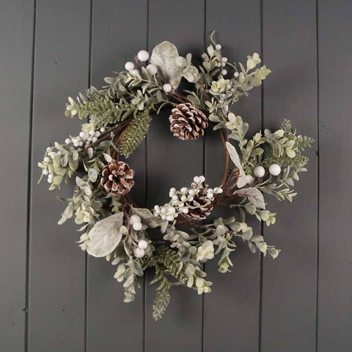 Satchville - Vente Couronne - Couronne de baies blanches0