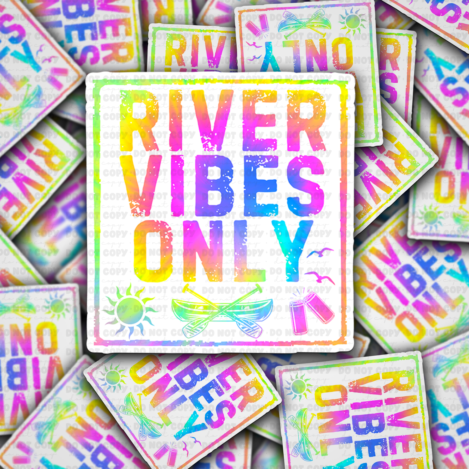 It's Transfer Time - Wholesale Sticker - DC 1839 - River vibes only Die Cut Sticker0