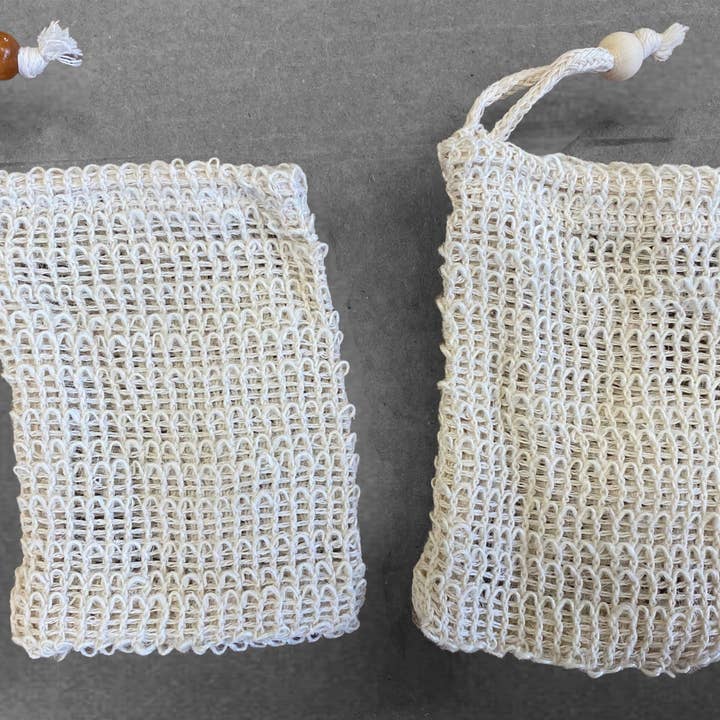 Howells Wood Products - Wholesale Soap Pouch/Sack/Bag - 25 ct natural plant based sisal soap saver pouches1