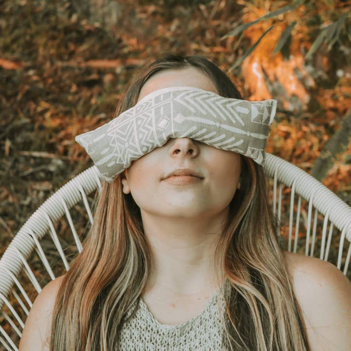 My Tribe of Three - Venta al por mayor Cojín de spa/terapia - Almohadas relajantes para ojos Mindfulness Lavender