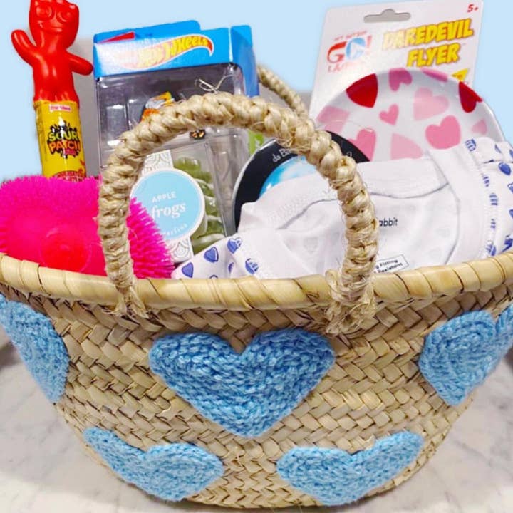 Pathiya - Vente Panier – enfant et bébé - Panier cadeau bébé - Idéal pour baby showers et rangement de jouets2