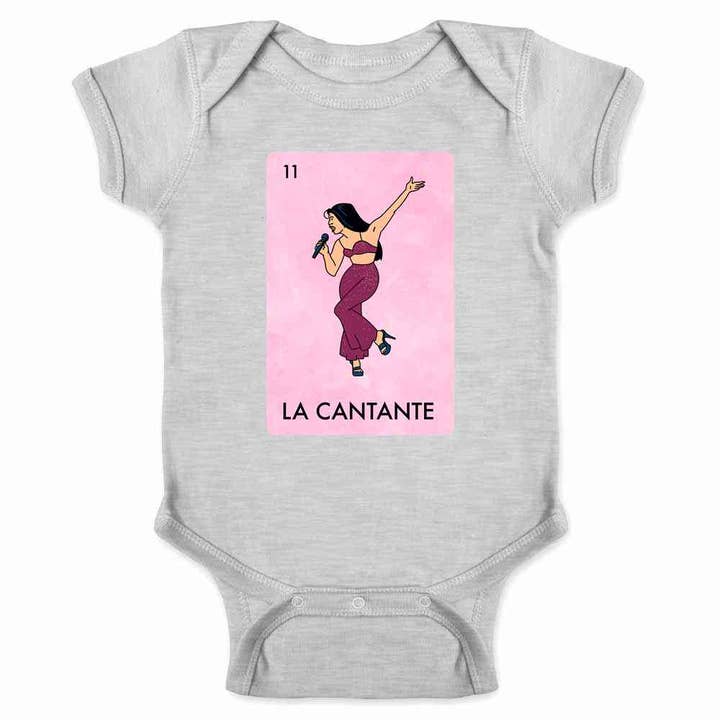 Pop Threads - Wholesale Bodysuit (Non-Footed) - Baby - La Cantante Singer Lottery Tejano Music Baby Bodysuit2