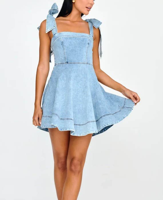 Hope & Sunshine – wholesale Klänning - Dam – Stilren halterneck cowgirlklänning7