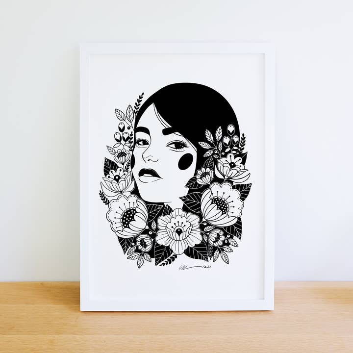 Kim - Folk Floral Girl for wholesale by Wensdi Made