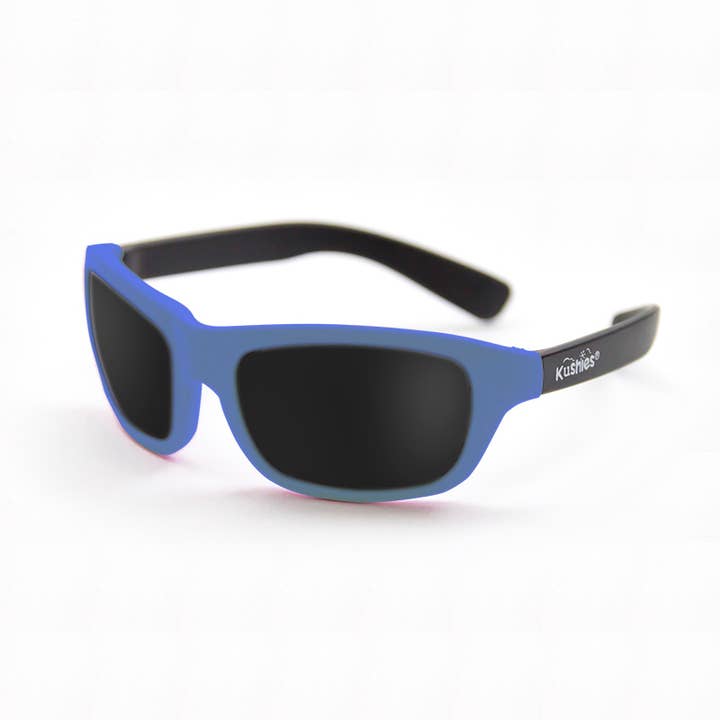Toddler Sunglasses - Blue for wholesale by Kushies Baby