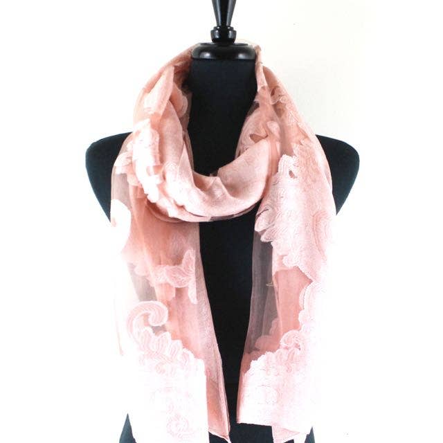 Pretty Persuasions – Großhandel Schal – Damen – JC19020 Durchsichtiger Schal/Schal „Shanghai Night Night“7