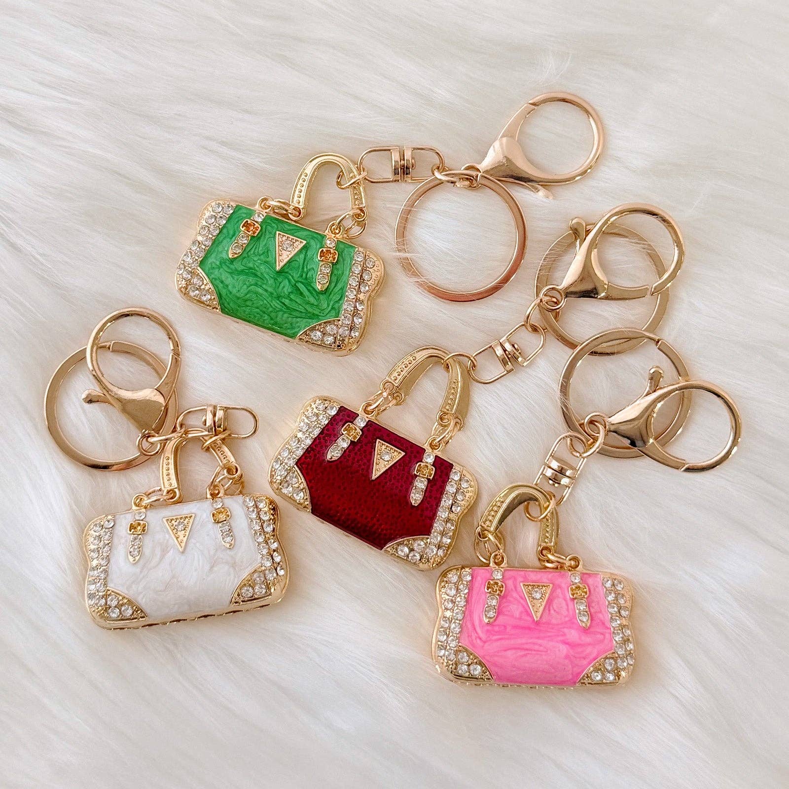 Wrapables.com - Wholesale Keychain - Women's - Wrapables Rhinestone Handbag Shaped Purse Charm Keychain2