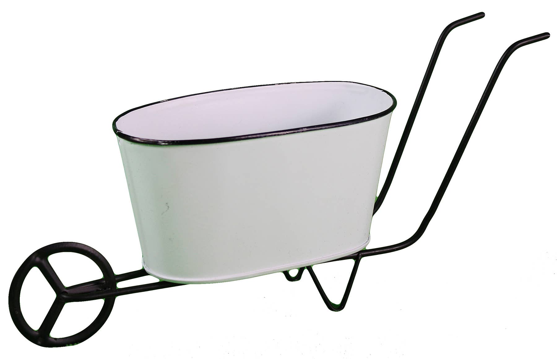 Braun – wholesale Planter box – Metal Wheel Barrow- Small0