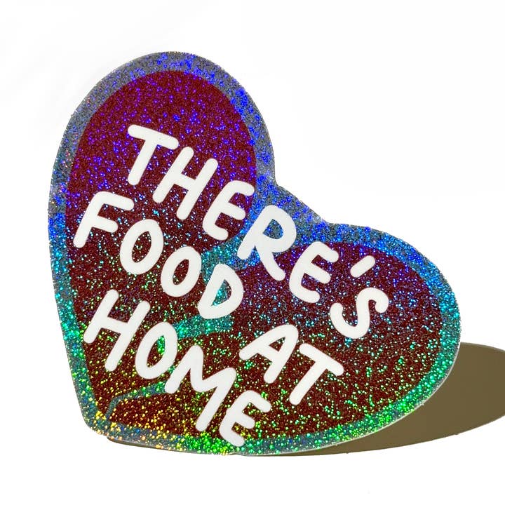 Det finns mat hemma klistermärke för wholesale av Jasmine Rosie Art