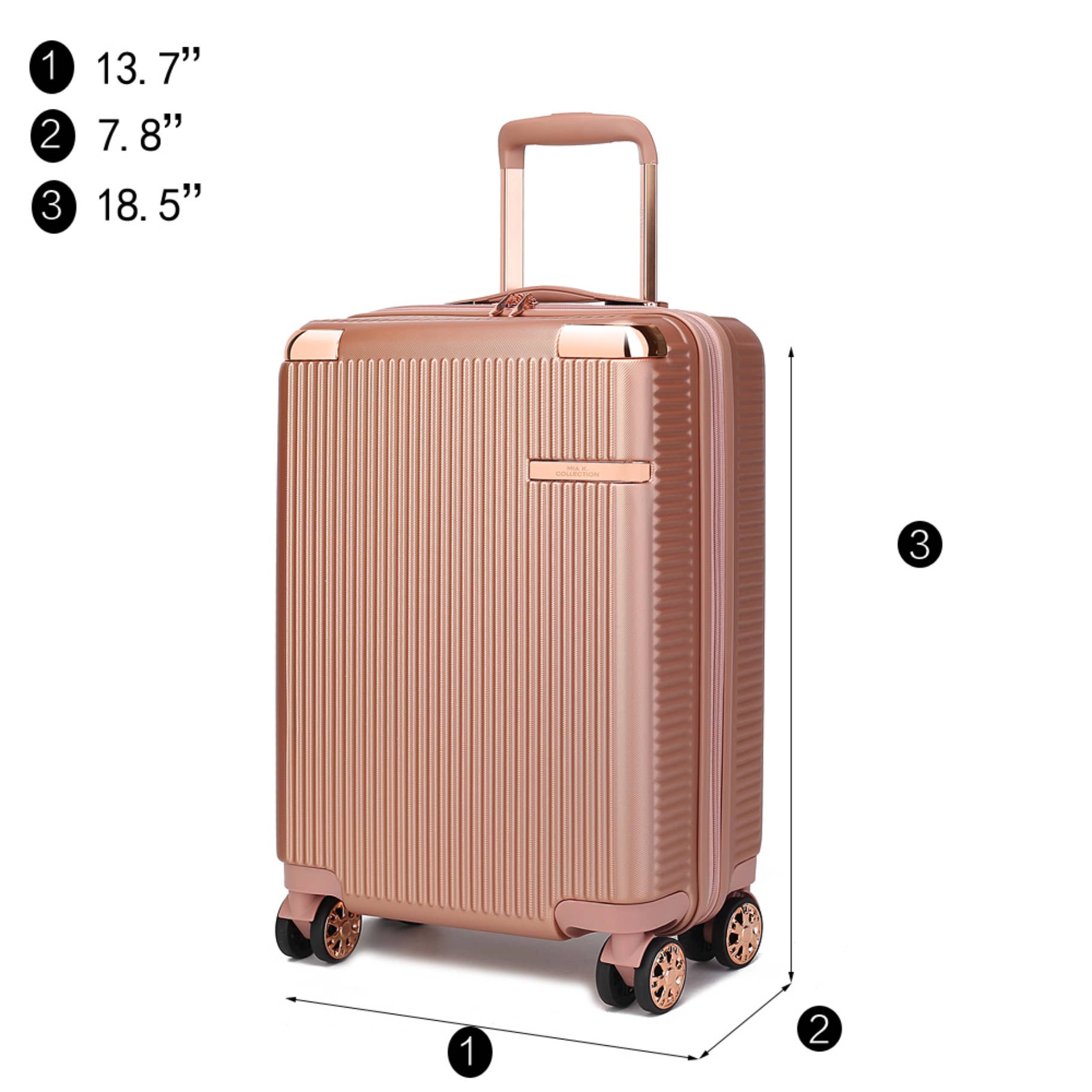MKF Collection - Wholesale Luggage - MKF Collection Tulum 4-piece luggage set by Mia K8