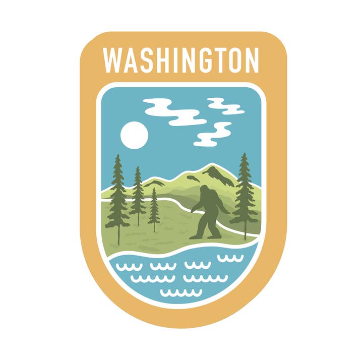 State Scenic Route Washington - Vinyl Sticker for wholesale by Graphic Heart