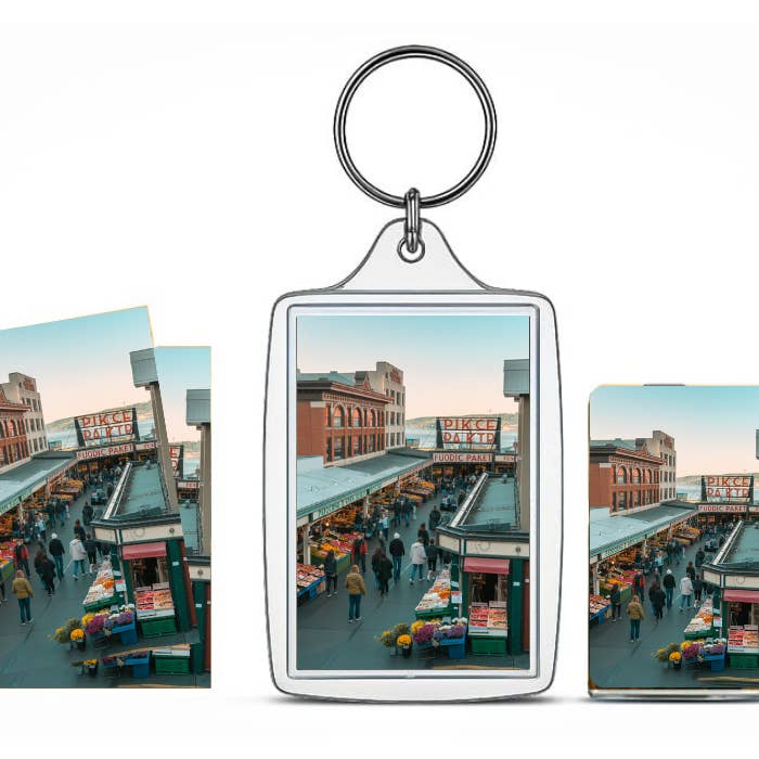 AB Crystal Collection - Wholesale Keychain - Unisex - Pike Place Market Souvenir Gift Set – Seattle Landmark 1