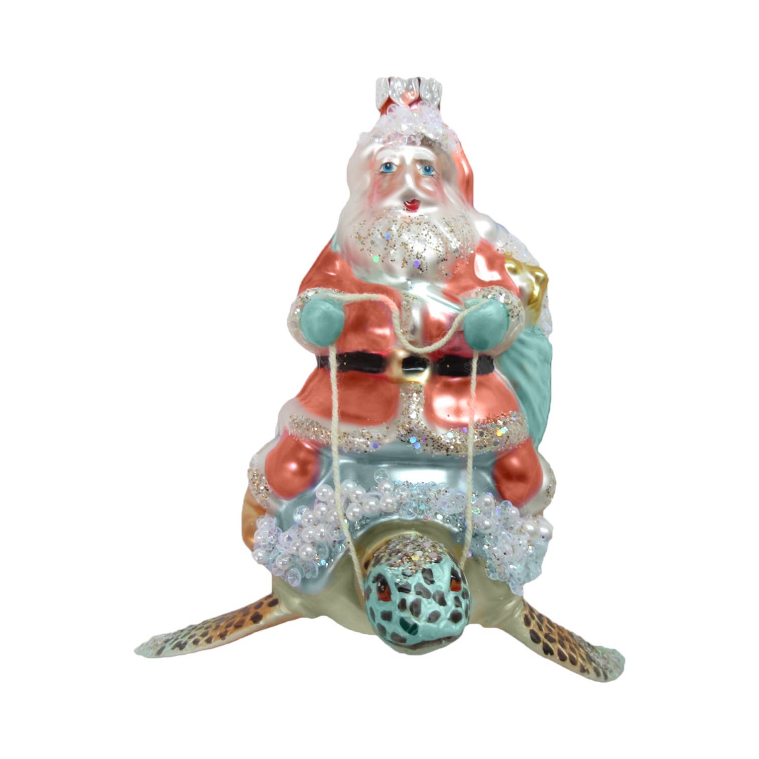 December Diamonds – wholesale Prydnad – Tomte på havssköldpadda prydnad
