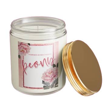 Pampered Senses Peony Candle for wholesale by Pampered Senses Candles