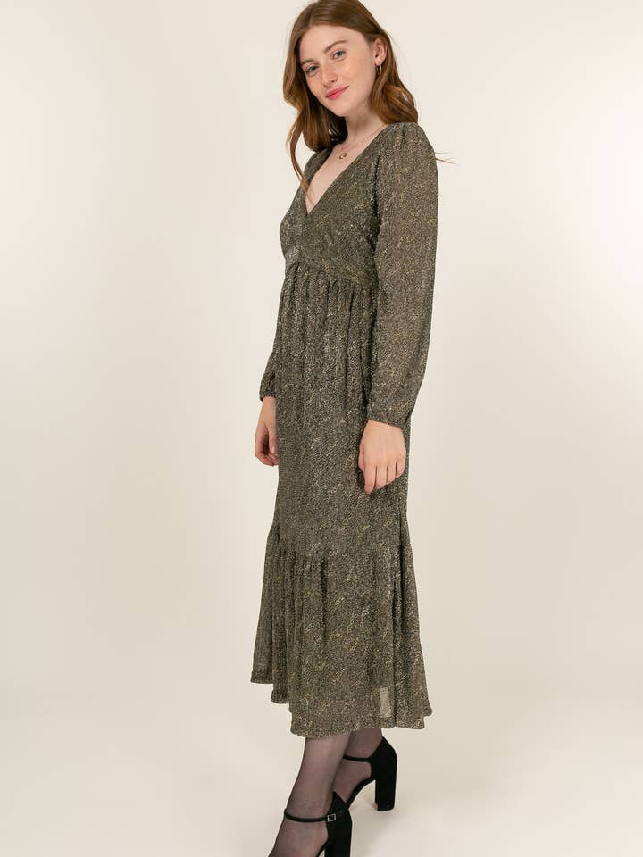 Black Long party dress, Long sleeves - NIELS for wholesale on Faire1