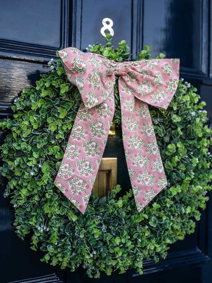 Lazos artesanales Emily en rosa, 2 tamaños para venta al por mayor de LNH EDIT