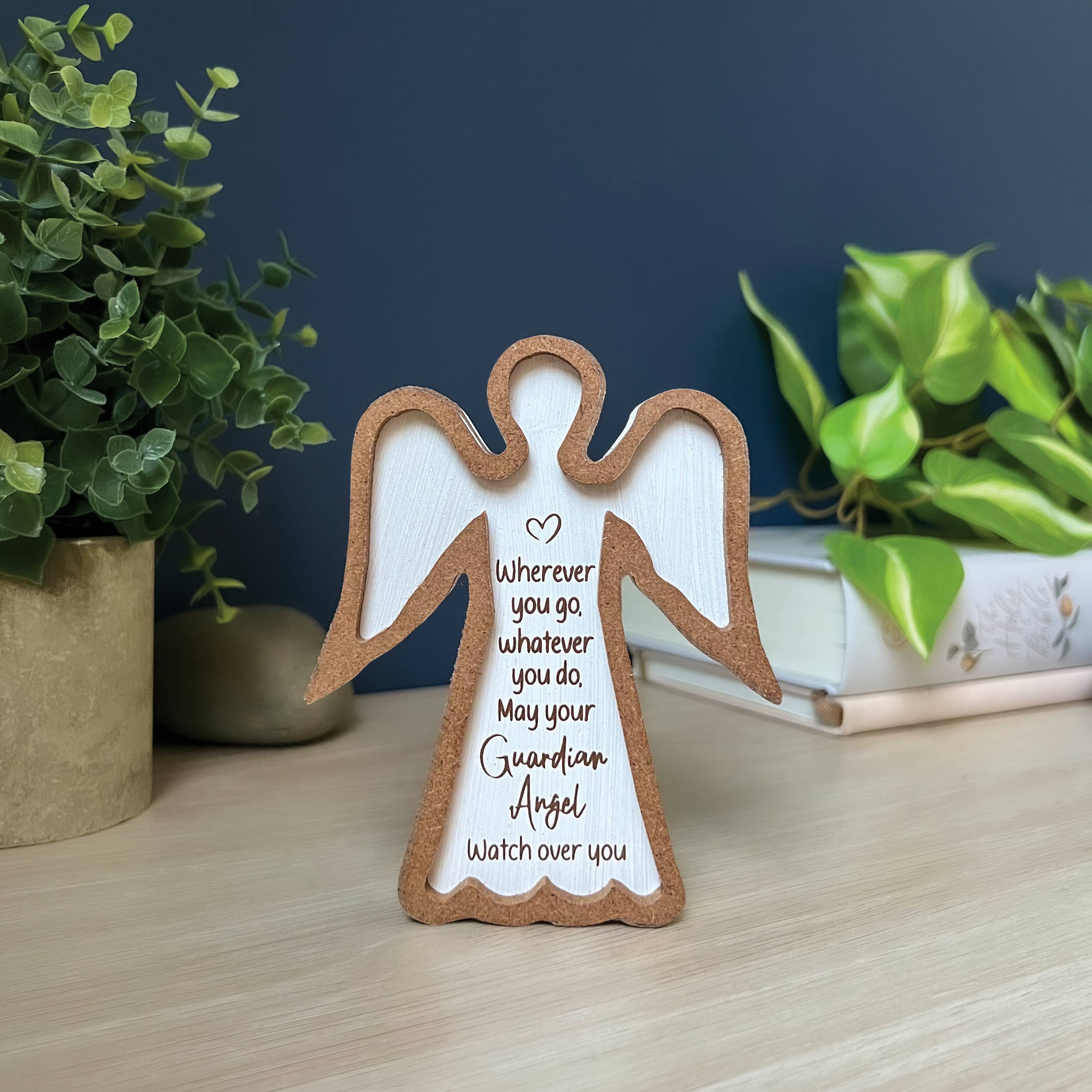Abbey + CA Gift – wholesale Decorative tabletop object – Framed Standing Angel Plaques7