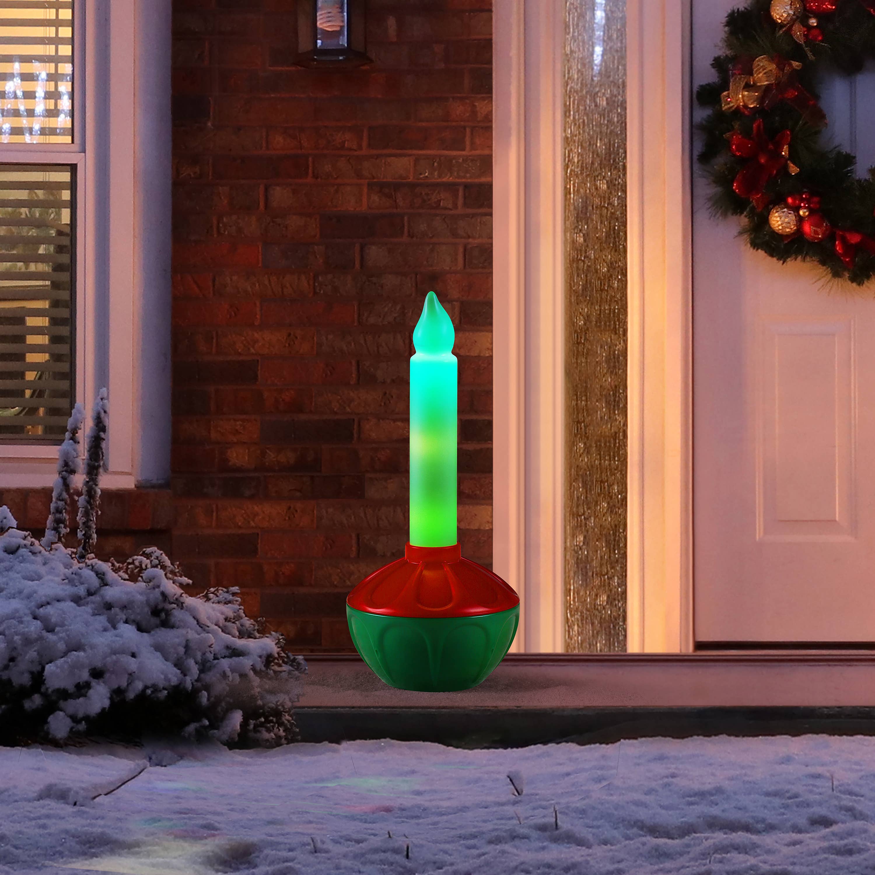 Mr. Christmas - Wholesale Christmas Decoration - 24in. Vintage Blow Mold Bubble Light Candle1