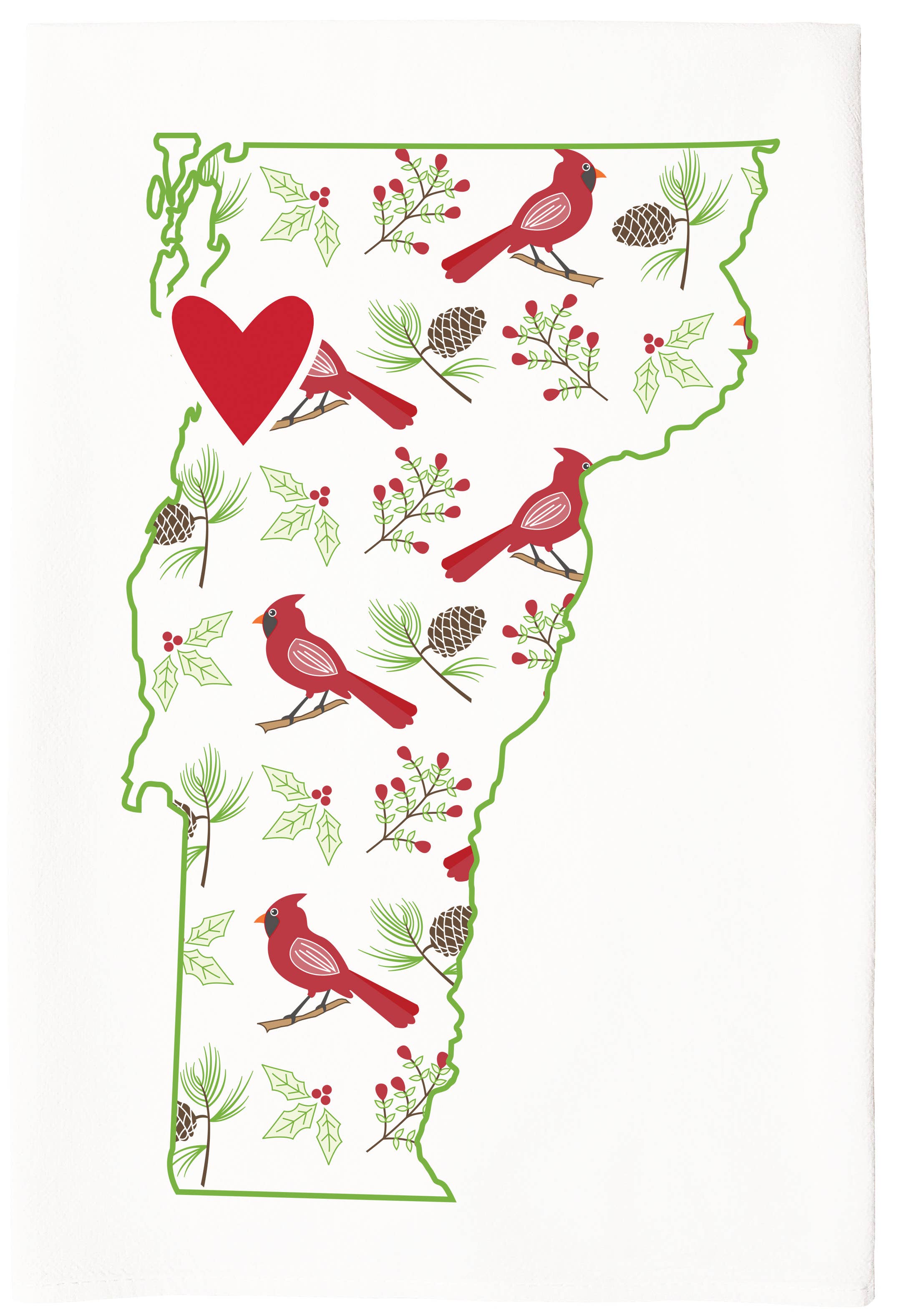 Coast & Cotton - Wholesale Tea Towel - Custom Hometown Heart, Organic Cotton Tea Towel4