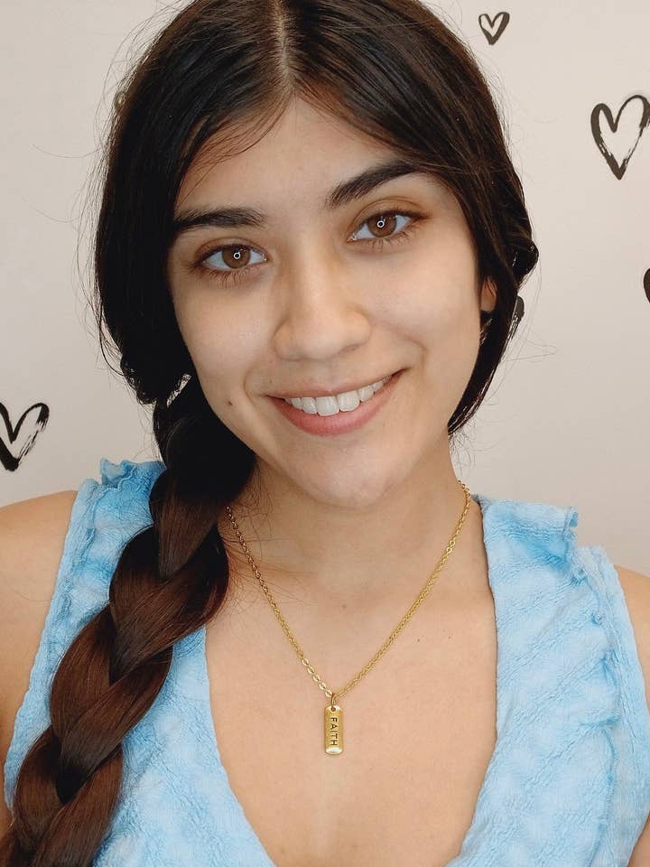 Faith Necklace for wholesale by Tumbled Earth Inc.