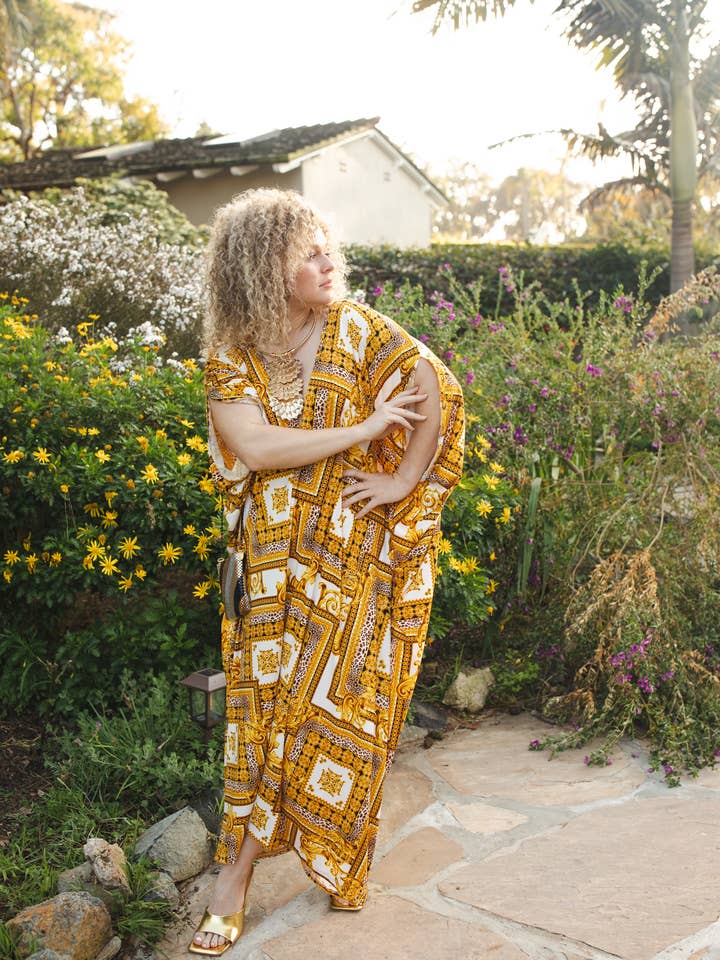 Jennafer Grace - Wholesale Kaftan - Women's - Golden Villa Caftan Kaftan Dress