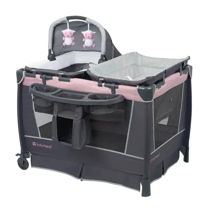 Simply Smart™ Nursery Center Playard - Whisper Grey (Walmart Exclusive) for wholesale by Baby Trend