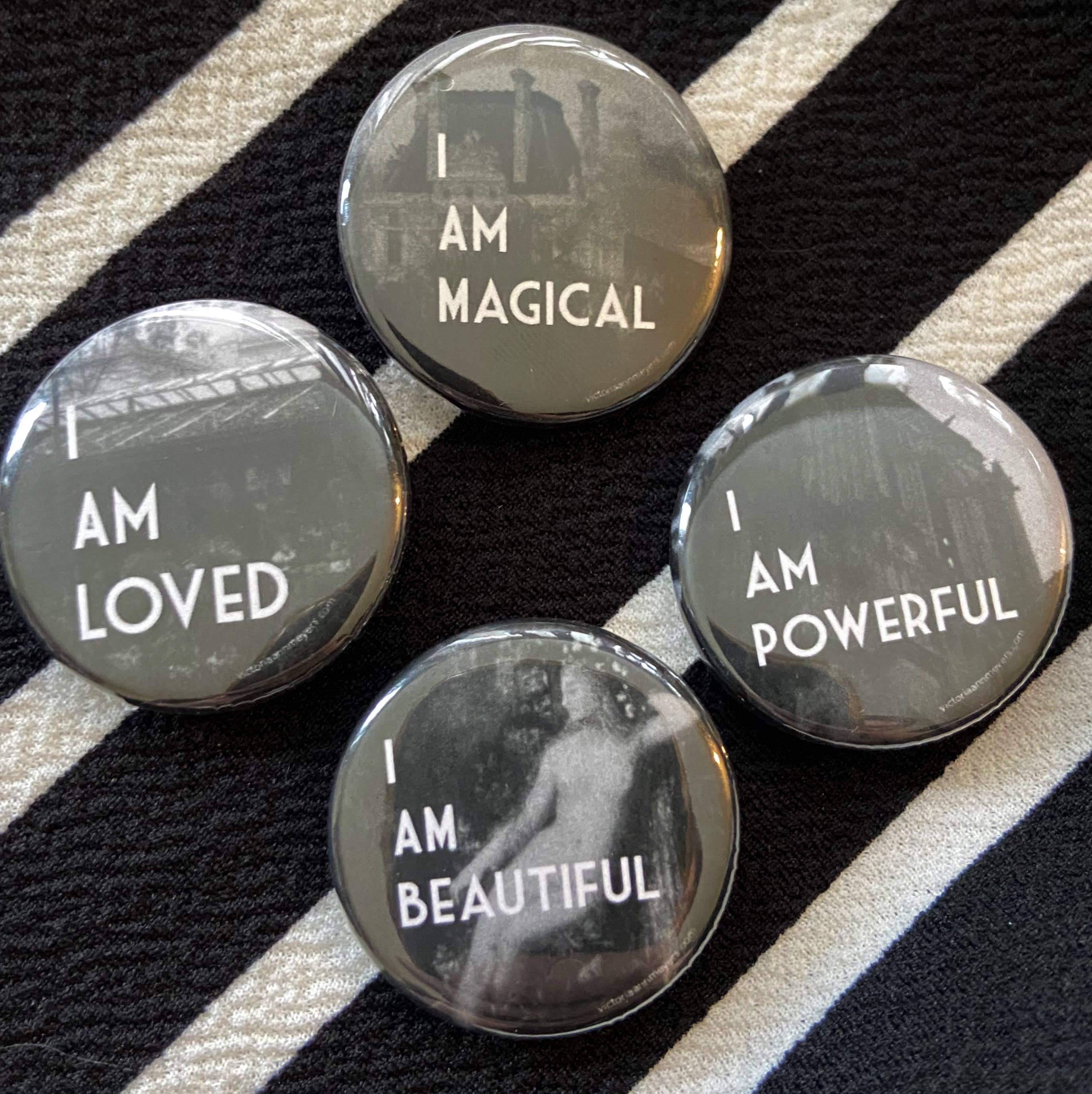 Victoria Ann Meyers - Wholesale Lapel Pin/Button - Affirmation Pinback Buttons 1.25"1