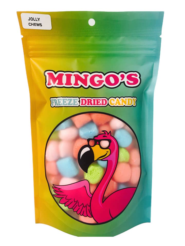 Frysetørrede Jolly Chews for engroshandel hos Mingo's Freeze Dried Candy
