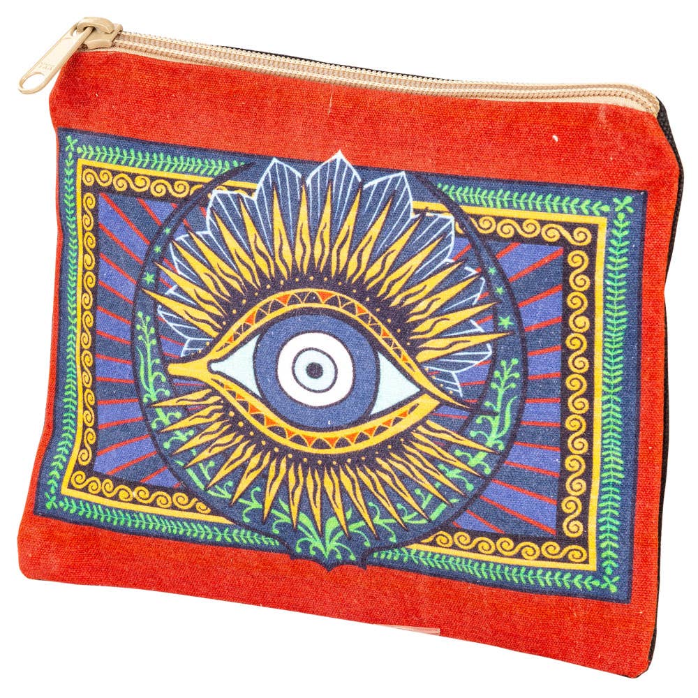 Benjamin International – wholesale Make-up/cosmetic bag – Evil Eye With Gold Cosmetic Purse1