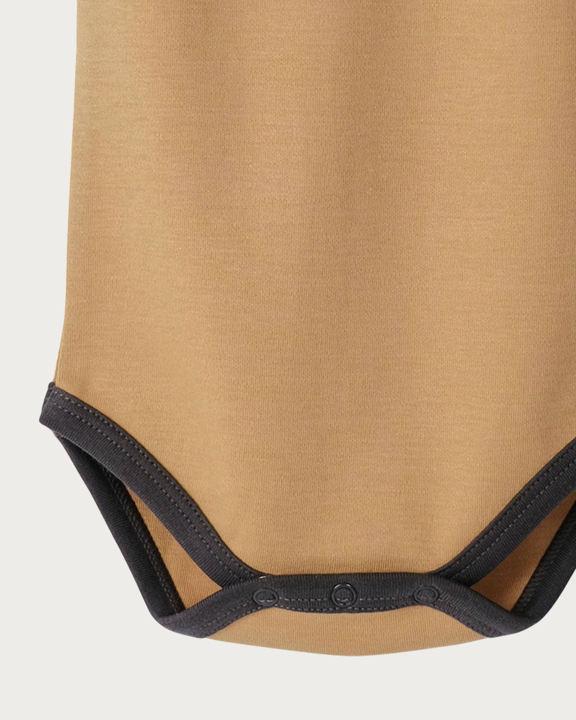 Babu - Wholesale Bodysuit (Non-Footed) - Baby - Singlet Bodysuit - Marigold Contrast3