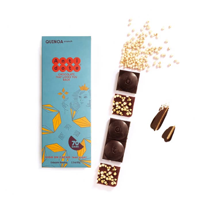 Antidote Chocolate QUEEN Q: QUINOA CRUNCH for wholesale by Antidote Chocolate
