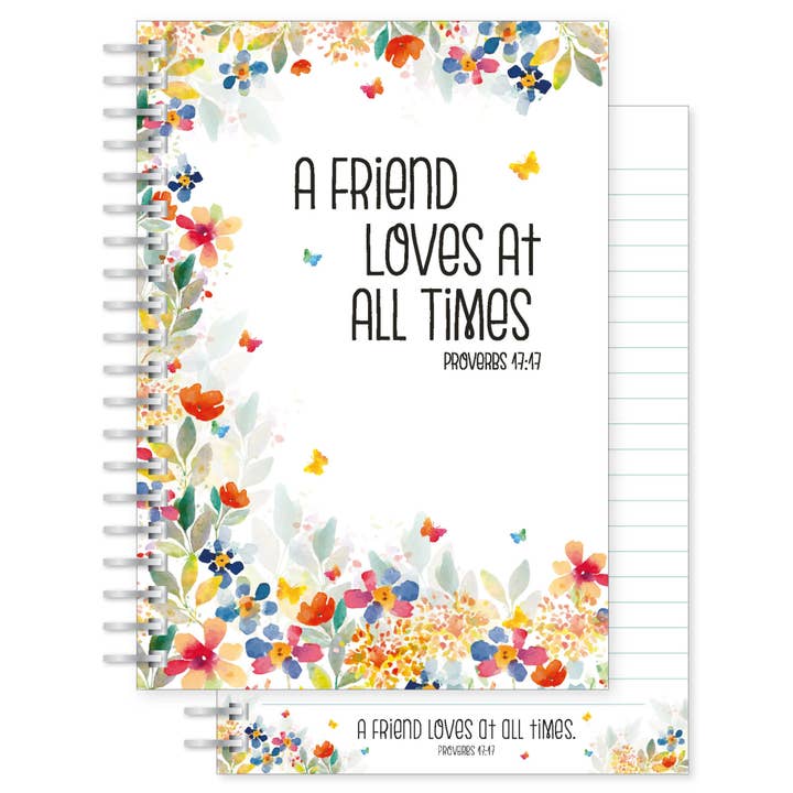 A Friend Loves- A5 Softback Christian Notebook for wholesale by Just Cards Direct